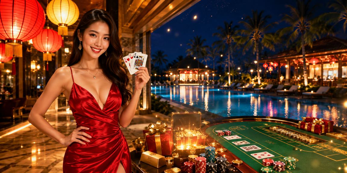 Không gian đèn lồng Hội An gợi lên sự riêng tư và bảo mật trong trải nghiệm baccarat trực tuyến
